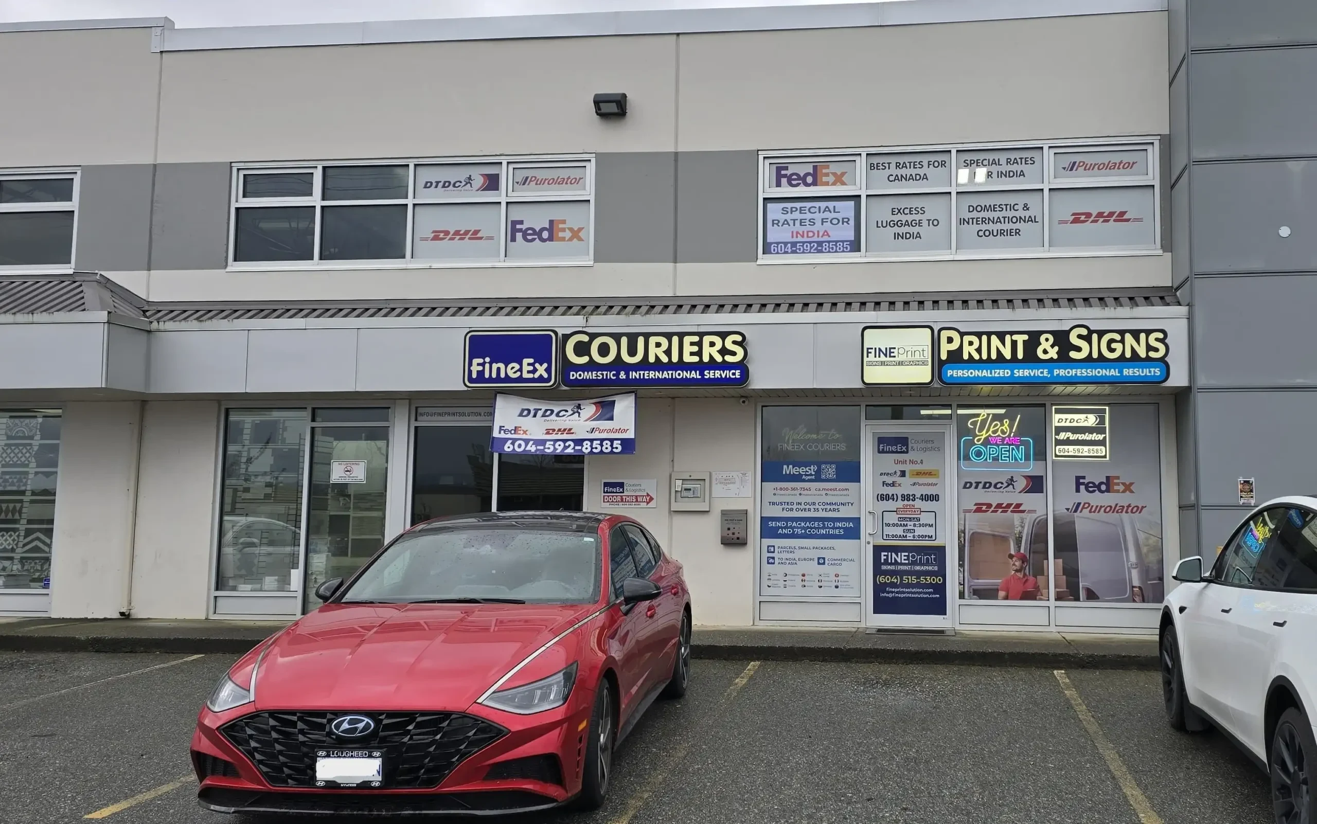 Reliable international courier services