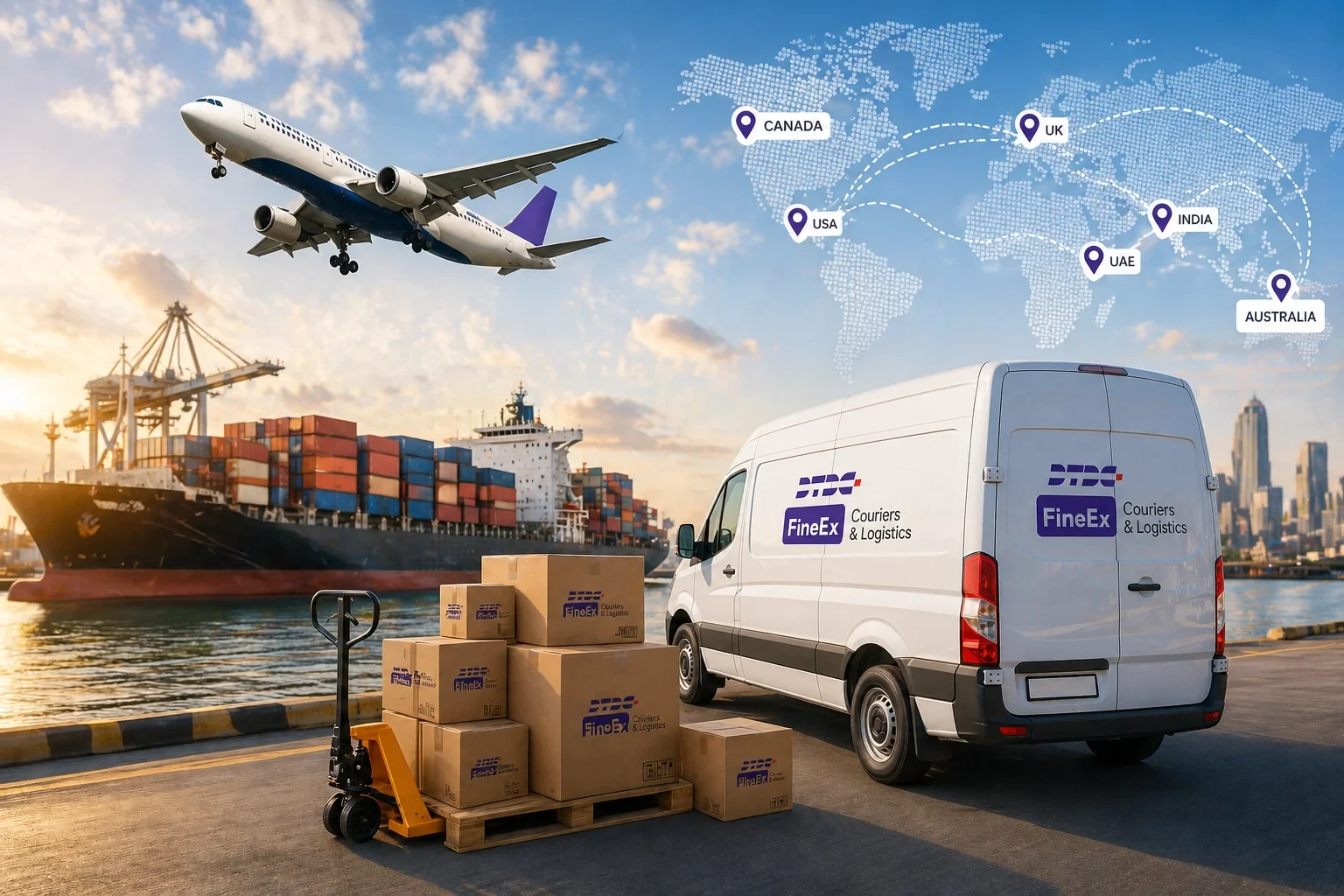 International courier services from Canada