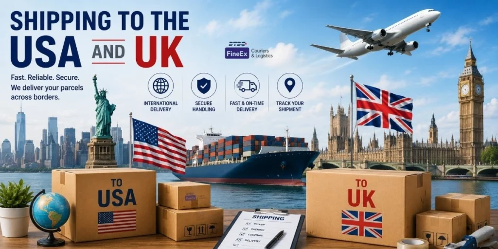 Overseas parcel booked from Metro Vancouver and the Fraser Valley